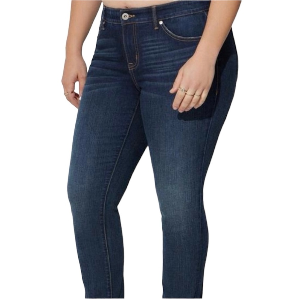 Torrid Women’s Plus Size Blue Stretch Mid-Rise Skinny Jean Size 20